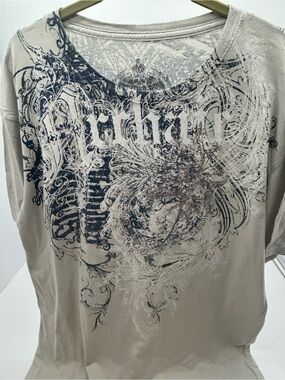 Archaic by Affliction Graphic Y2K Gothic/ Grunge Tee Shirt XL
